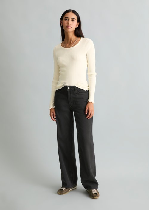 Tomke Wide Jeans — Black