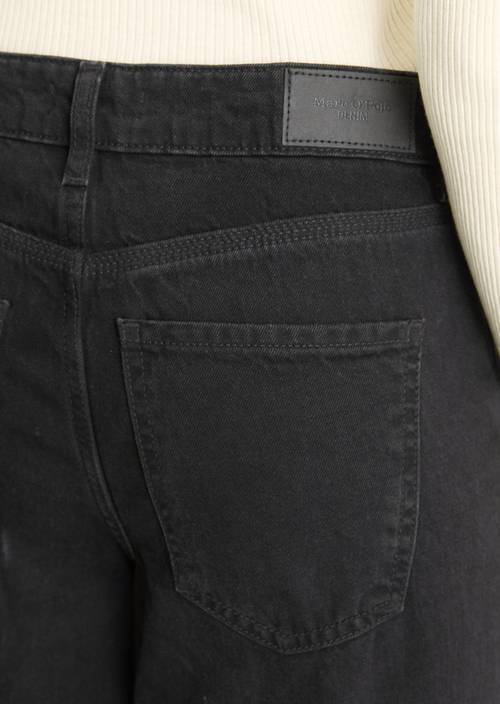 Tomke Wide Jeans Black in detail view