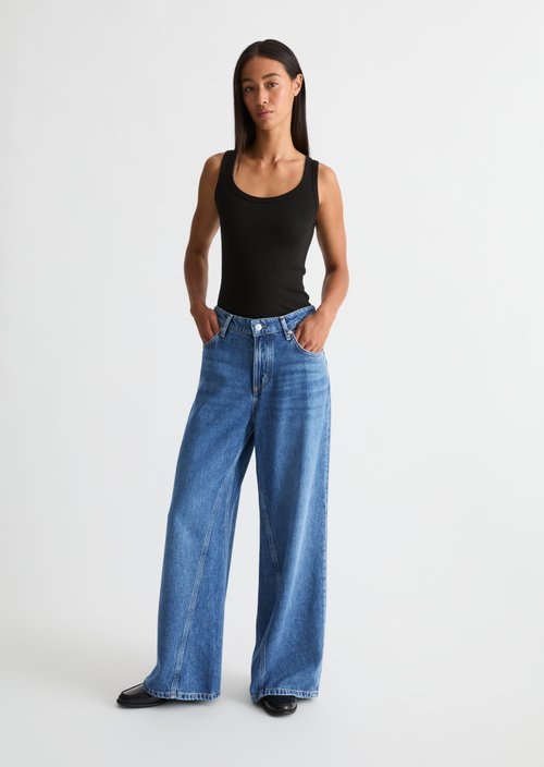 Jeans model Lania wide — Medium Blue