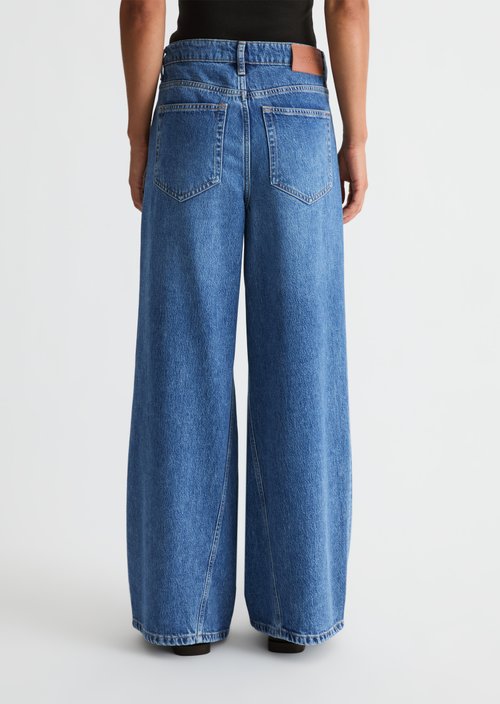 Jeans model Lania wide — Medium Blue