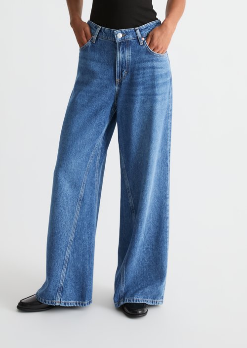 Jeans model Lania wide — Medium Blue