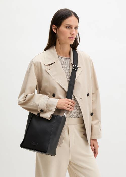 Hobo bag Black worn on model