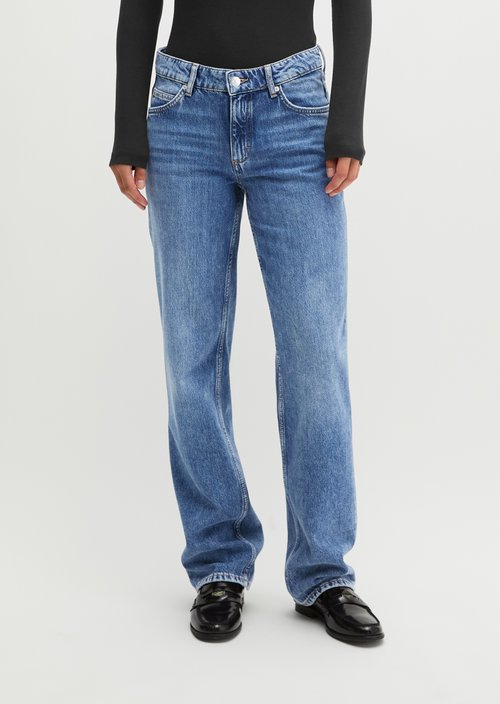 Elin Straight-Leg Jeans — Medium Blue