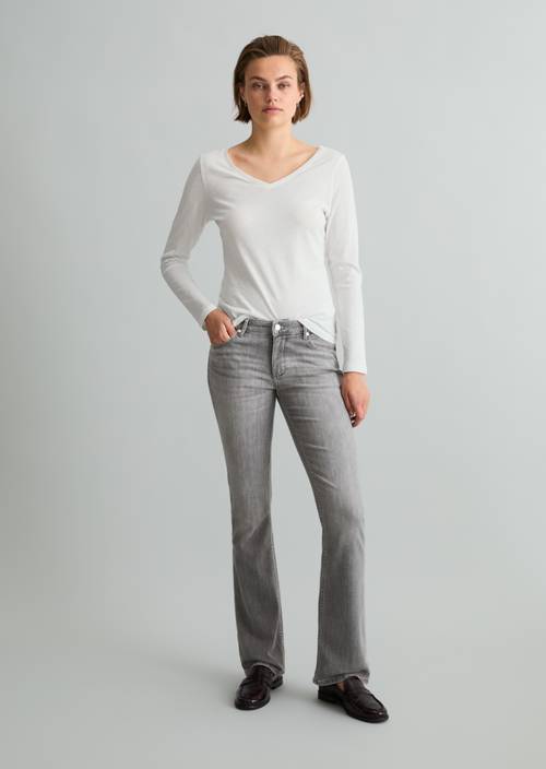 Jeans Model Nella bootcut Dark Grey in Frontalansicht