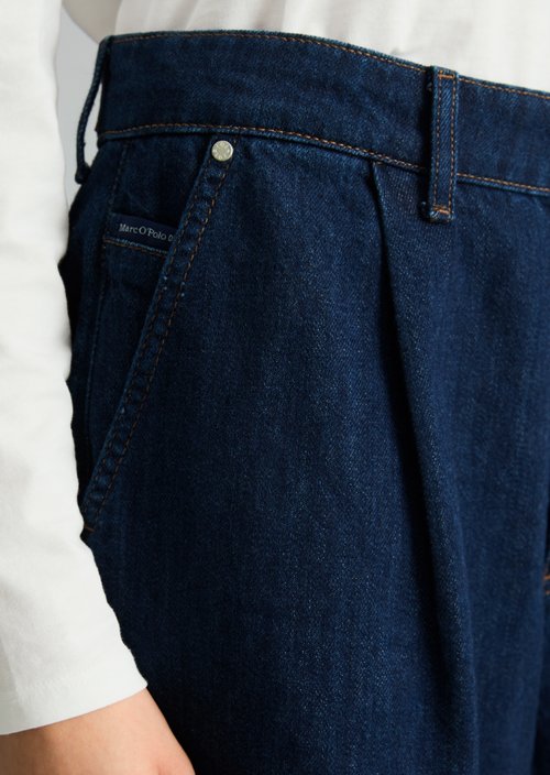 Wide Bermuda Shorts — Dark Blue