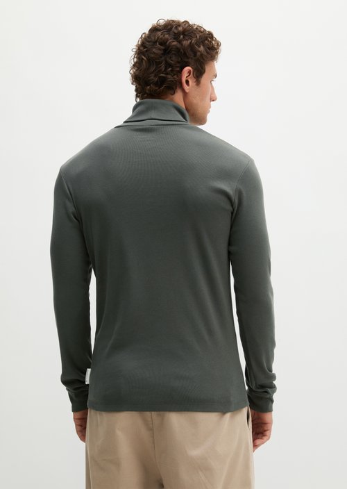 Turtleneck Long-Sleeve Shirt — Wooden Earth (alternate view)