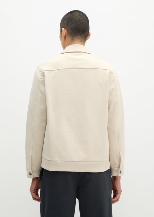 Relaxed sweat jacket — Grey Silk