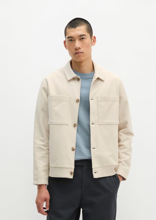 Relaxed sweat jacket — Grey Silk