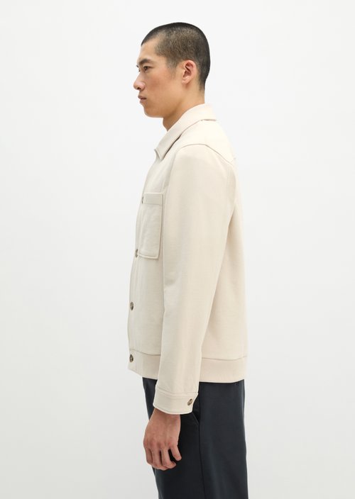 Relaxed sweat jacket — Grey Silk