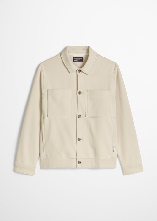 Relaxed sweat jacket — Grey Silk