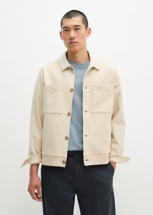 Relaxed sweat jacket — Grey Silk