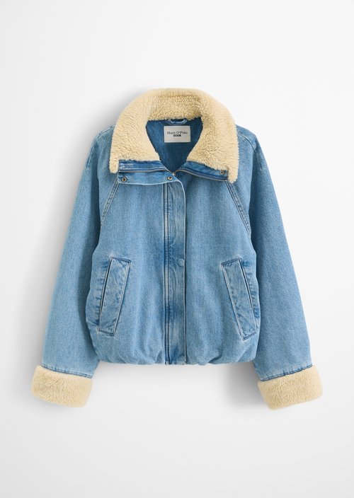 Relaxed-fit denim jacket — Medium Blue