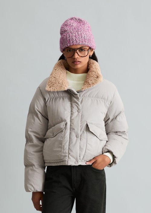 Regular-Fit Outdoor Jacket — Stone Melange