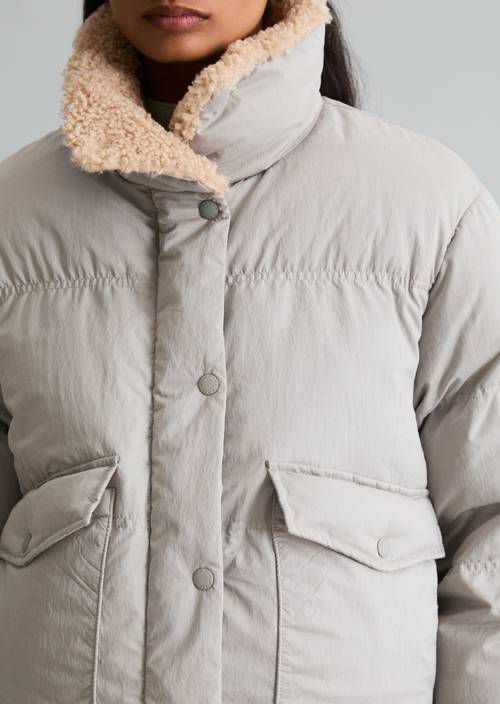 Outdoorjacke regular Stone Melange in Detailansicht