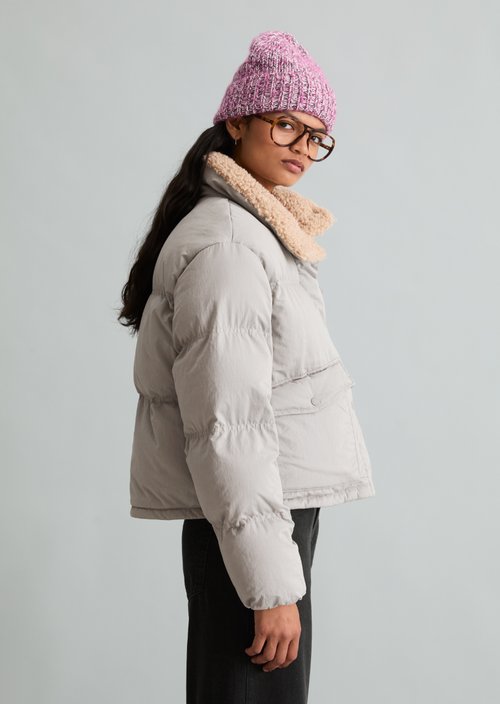 Regular-Fit Outdoor Jacket — Stone Melange