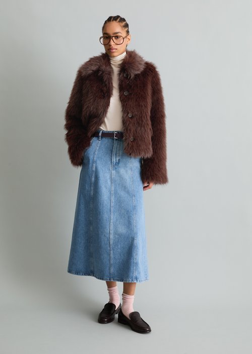 Fleece Jacket, Regular Fit — Espresso Brown
