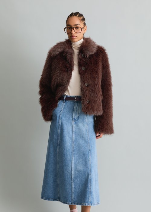 Fleece Jacket, Regular Fit — Espresso Brown