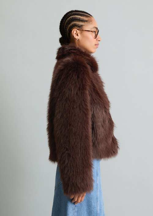 Fleece Jacket, Regular Fit — Espresso Brown
