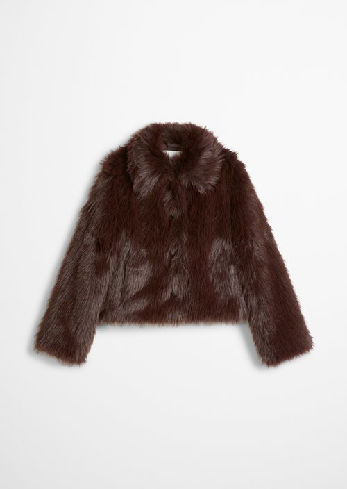 Fleece Jacket, Regular Fit — Espresso Brown