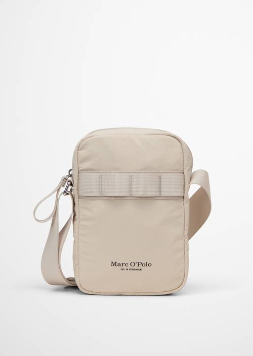 Crossbody Bag small Linen Beige in Frontalansicht