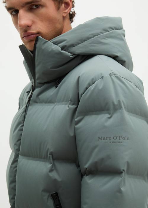 MOP x Function Down Jacket Skipping Stone in detail view