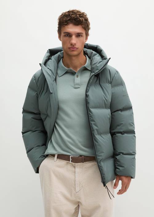 MOP x Function Down Jacket Skipping Stone in front view