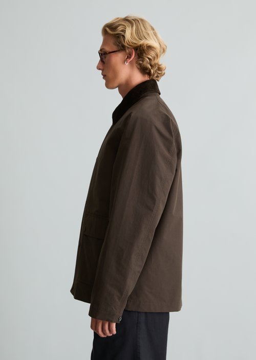 Casual Work Jacket — Chocolate Brown