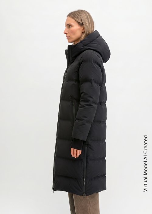 MOP x Function Down Coat — Black