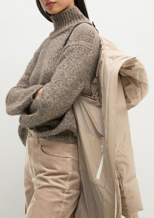 MOP x Function Down Coat — Earthy Taupe