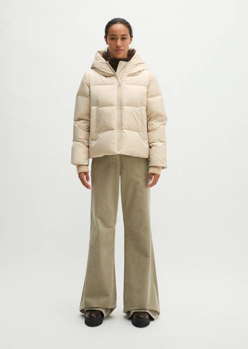 Puffer-Daunenjacke mit Kapuze regular Smokey Sands in Frontalansicht