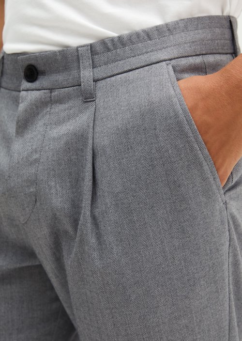 Chino Model Morot Tapered Joggers — Medium Grey