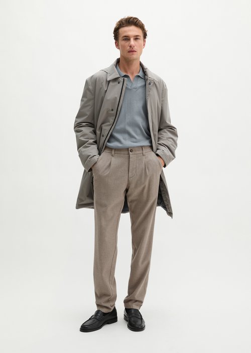 Chino Model Stig Jogger Pleats shaped — Dark Brown