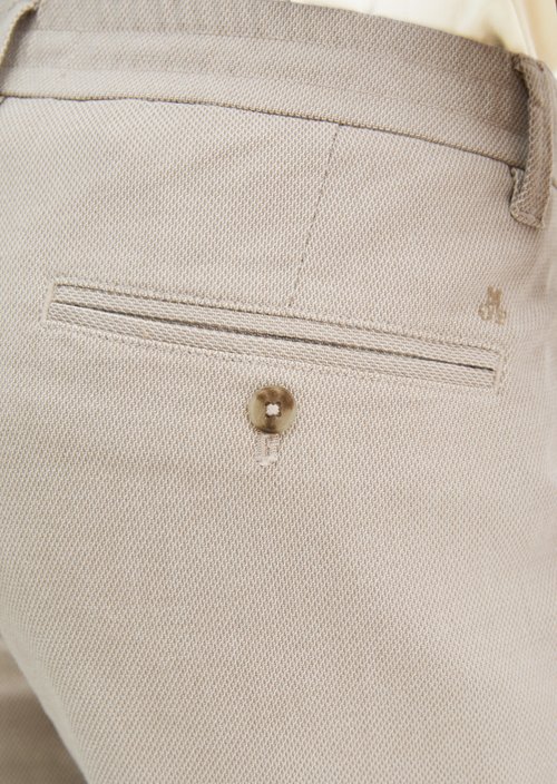 Chino Model Stig Jogger Pleats shaped — Medium Beige