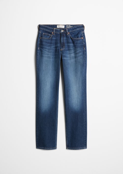 Jeans model Linde straight cropped — Dark Blue