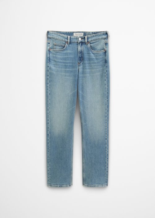 Jeans model Linde straight cropped — Light Blue