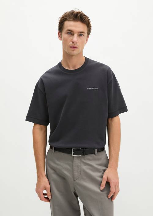 T-shirt relaxed Black en vue de face