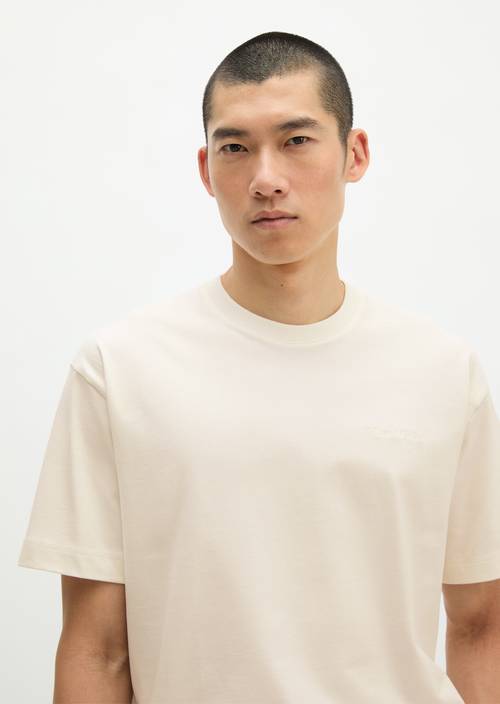 T-shirt relaxed Silky White en vue de face