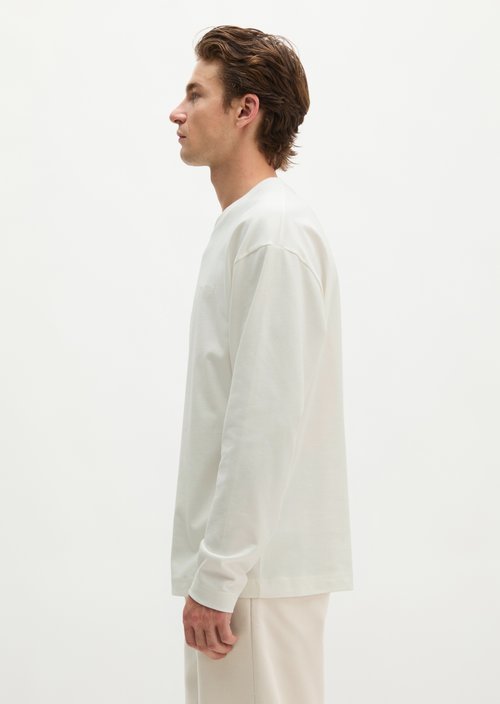 Relaxed longsleeve — Silky White