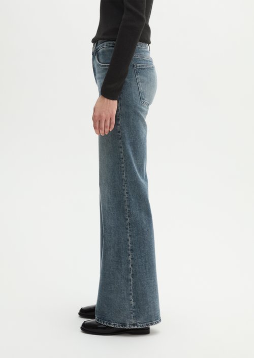 Fjona Flared Jeans — Medium Grey