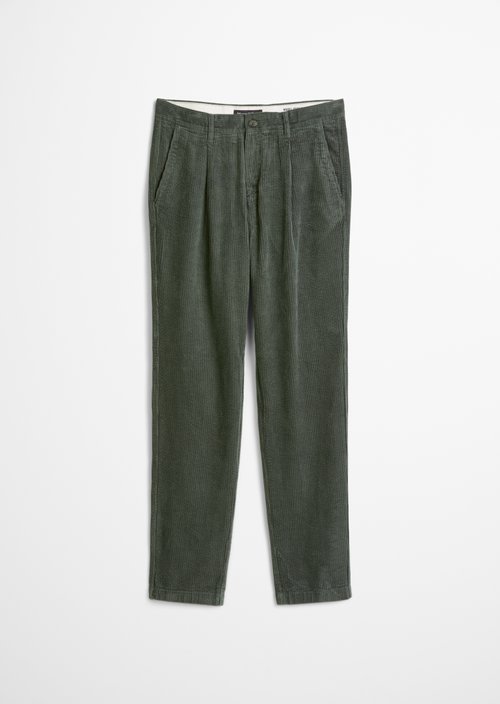 Osby Pleated Tapered Corduroy Pants — Skipping Stone