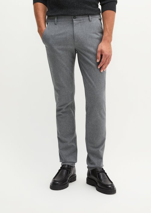 Chino Model Stig, Jogger-Style — Medium Grey