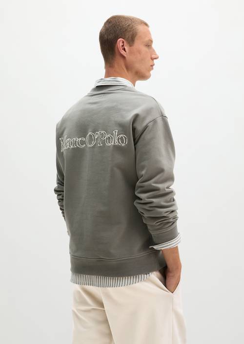 Relaxed sweatshirt Graphite Dust in front view
