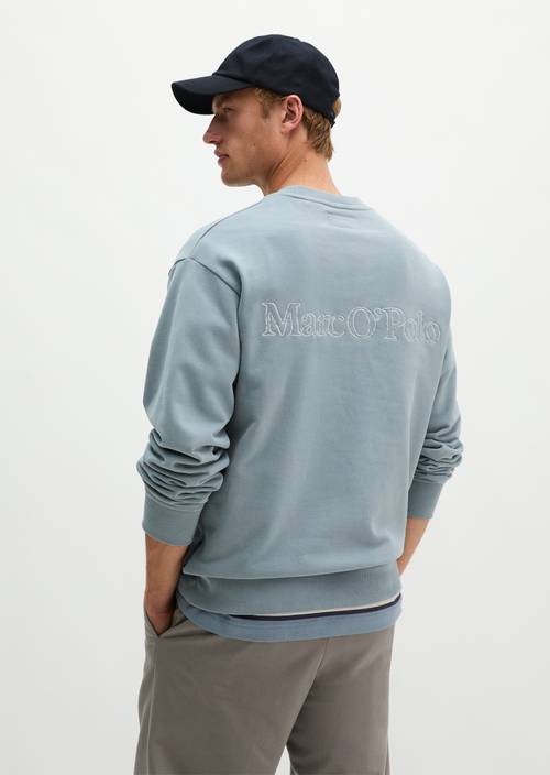 Relaxed sweatshirt Black Pepper in front view