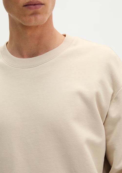 Relaxed sweatshirt Grey Silk in detail view
