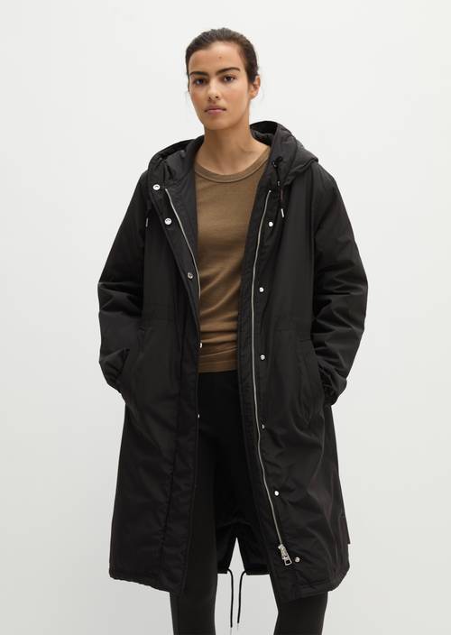 Technical Parka (Regular Fit) Black in front view