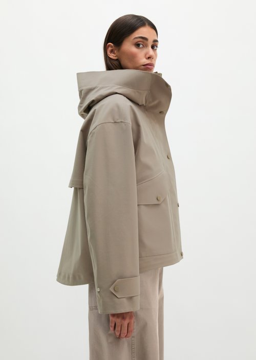 MOP x Function 3-Layer Rain Jacket — Stone Taupe