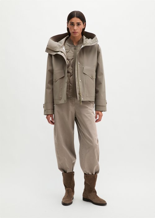 MOP x Function 3-Layer Rain Jacket — Stone Taupe