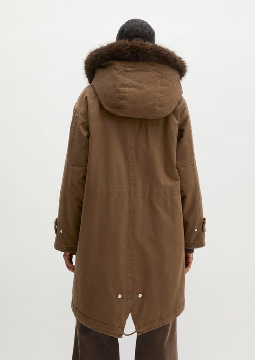 Relaxed Twill Outdoor Parka — Dark Walnut