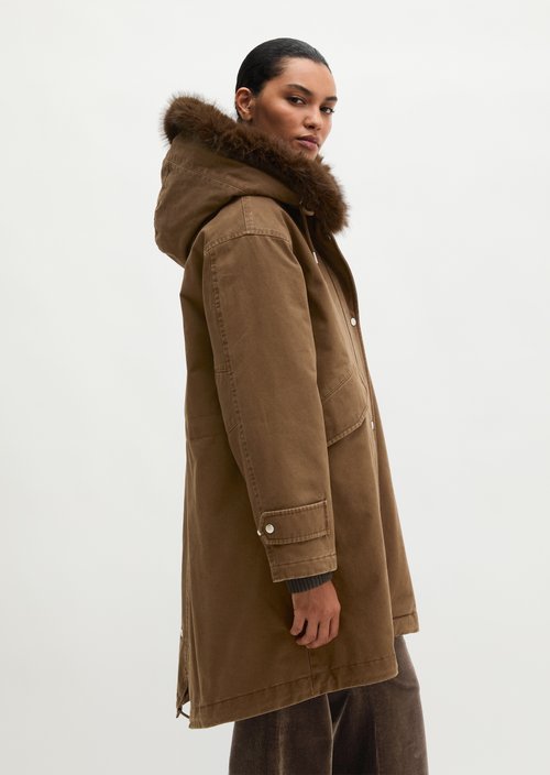 Relaxed Twill Outdoor Parka — Dark Walnut