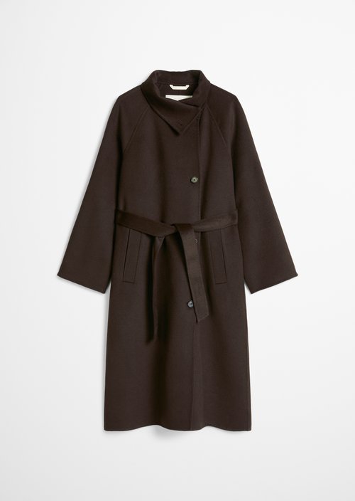 Casual Wool Coat — Burnt Coffee